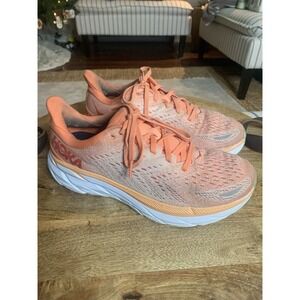 Hoka One Clifton 8 Women's 8.5 B Cantaloupe‎ Running Shoes Sneakers 1119394-CSPY